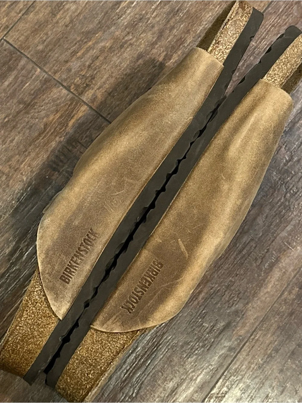 Birkenstock Zurich Brown Suede Double Strap Slide Sandals size 45